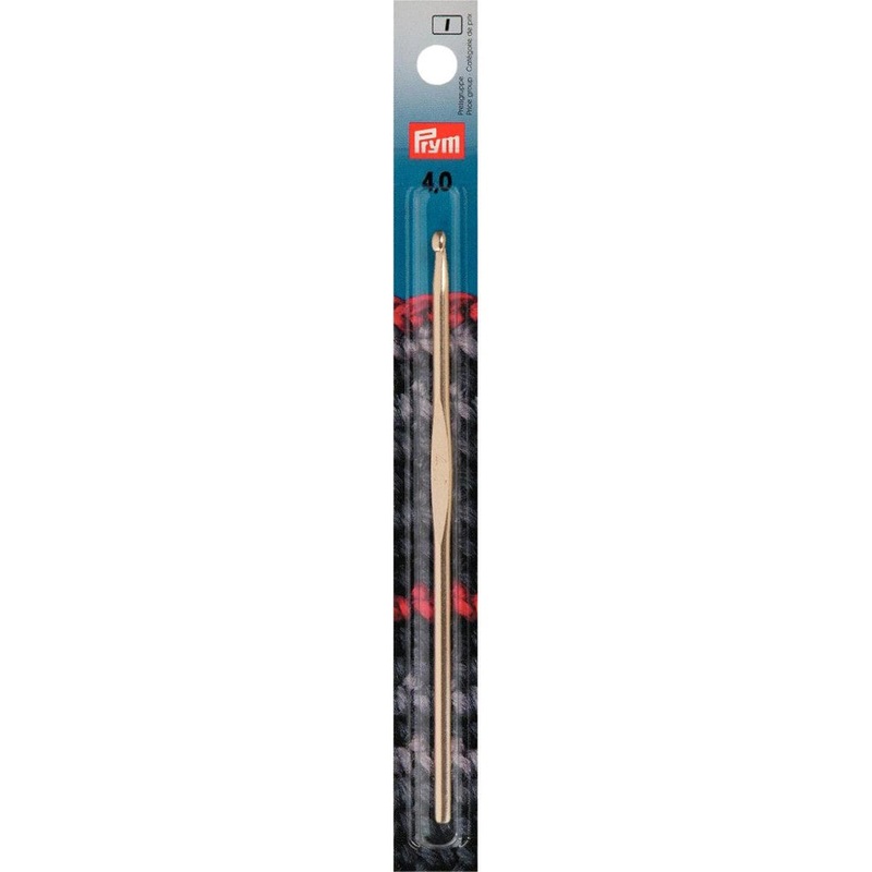 PRYM 4 mm 14 cm Metal Crochet Hook for Wool –  195185
