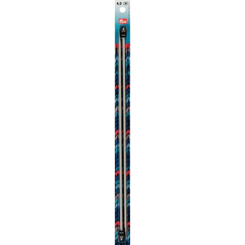 PRYM 4 mm 35 cm Aluminium Knitting Needles –  191465