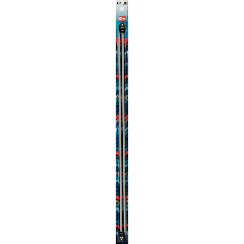 PRYM 4 mm 40 cm Aluminium Knitting Needles –  191476