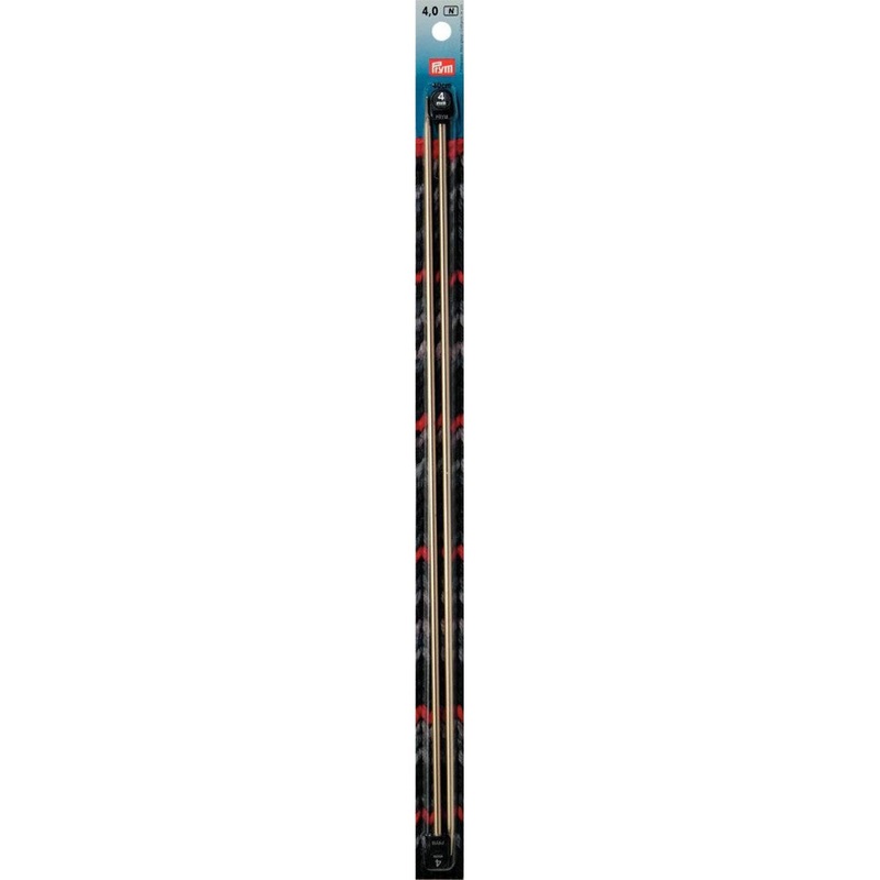 PRYM 4 mm 40 cm Aluminium Knitting Needles with Knob –  191611