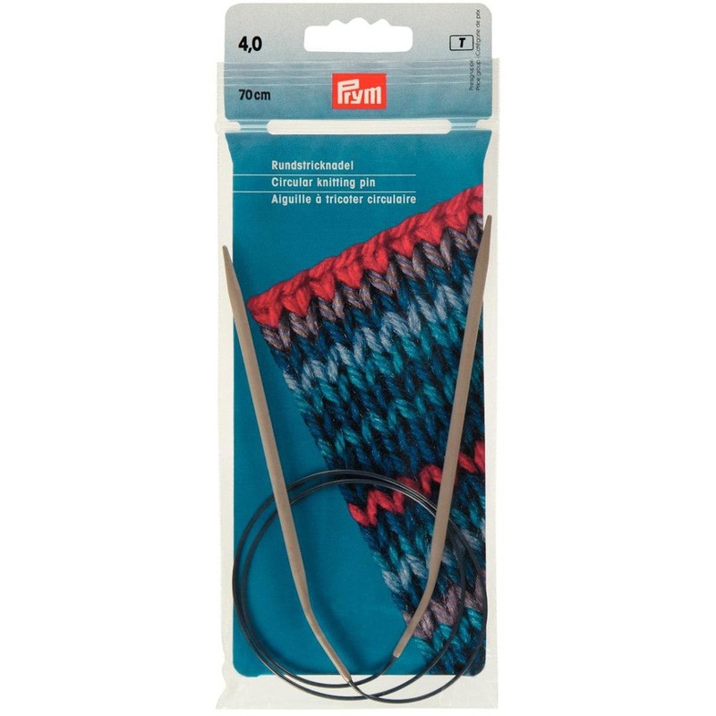 PRYM 4 mm 70 cm Aluminium Circular Knitting Needle – 211263