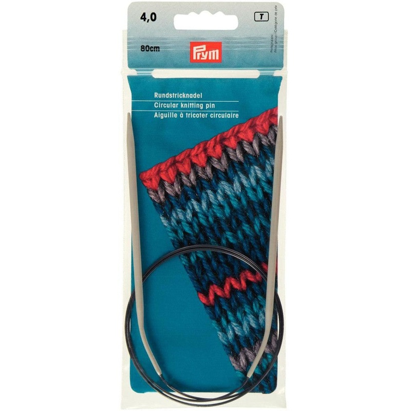 PRYM 4 mm 80 cm Aluminium Circular Knitting Needle – 211264