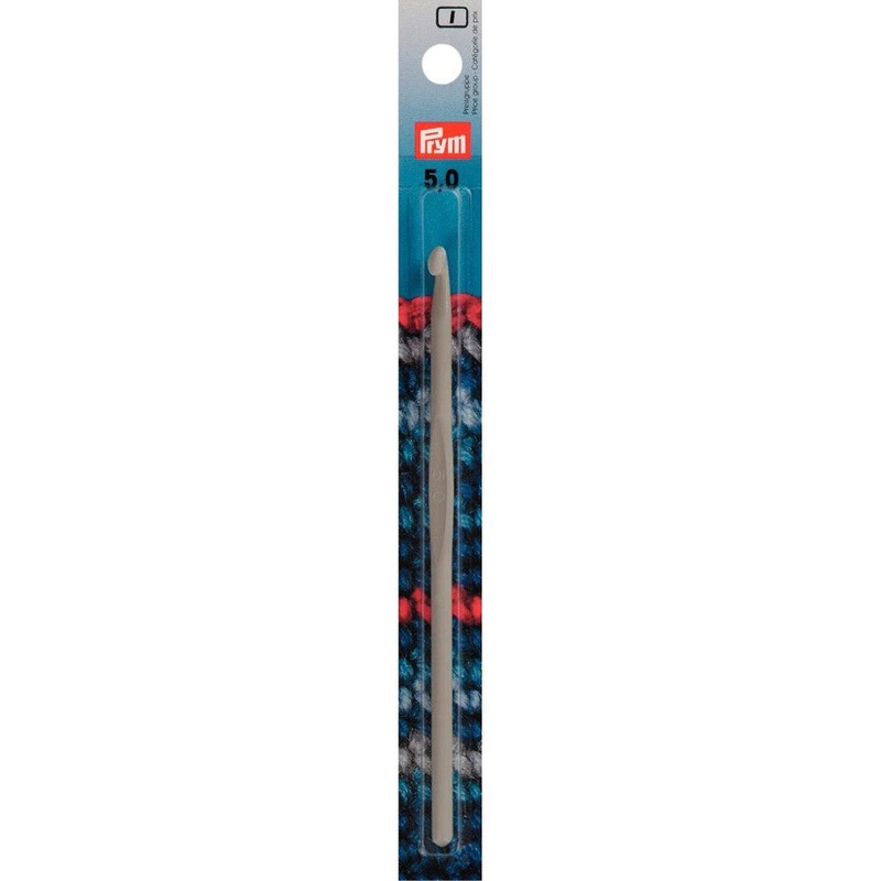 PRYM 5 mm 14 cm Aluminium Crochet Hook For Wool – 195141