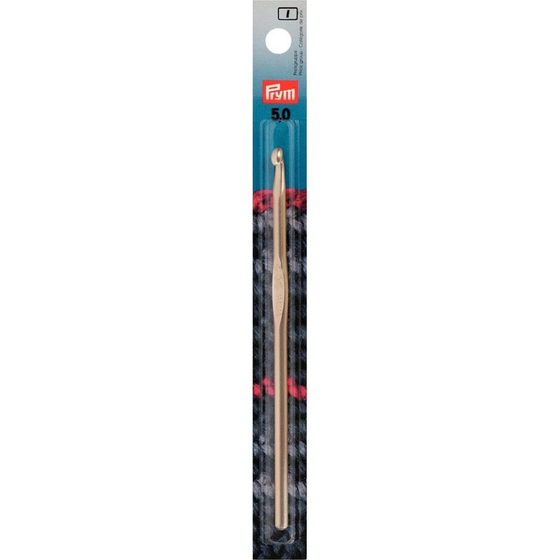 PRYM 5 mm 14 cm Metal Crochet Hook for Wool –  195187