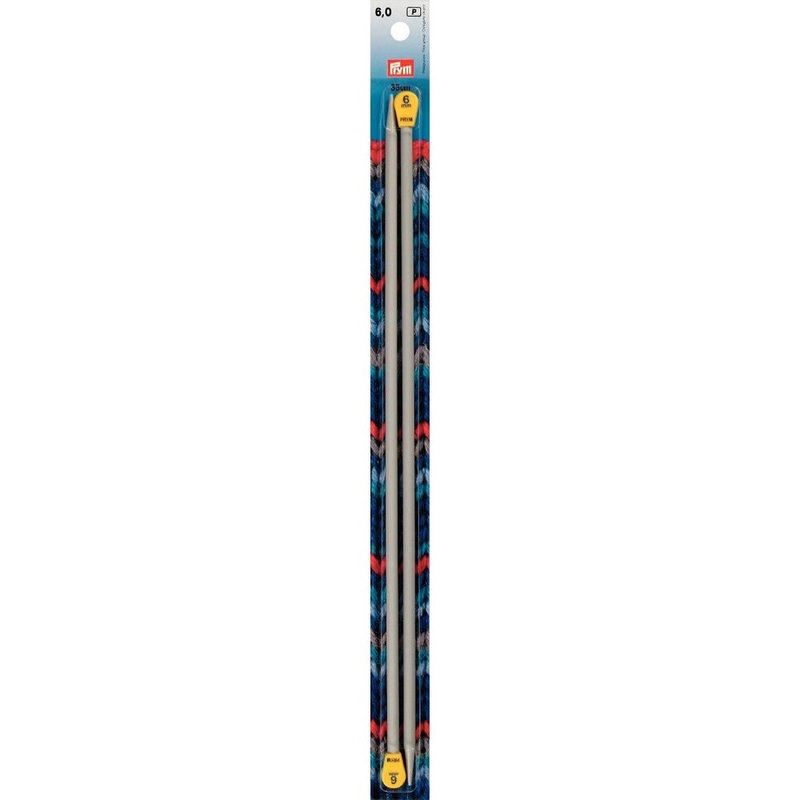 PRYM 6 mm 35 cm Aluminium Knitting Needles –  191469