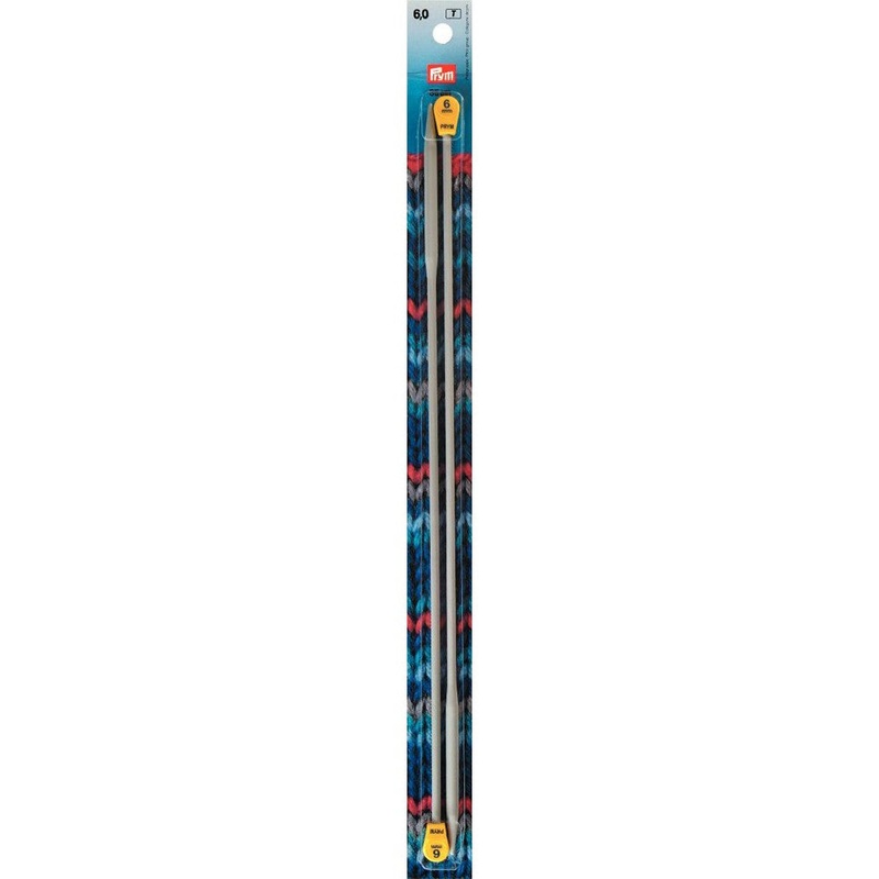 PRYM Quick Knit 6 mm 35 cm Knitting Needles with Knob –  191524