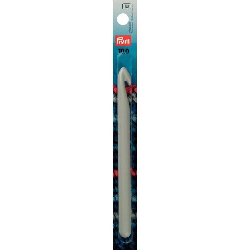 PRYM 10 mm 14 cm Plastic Crochet Hook For Wool –  218503
