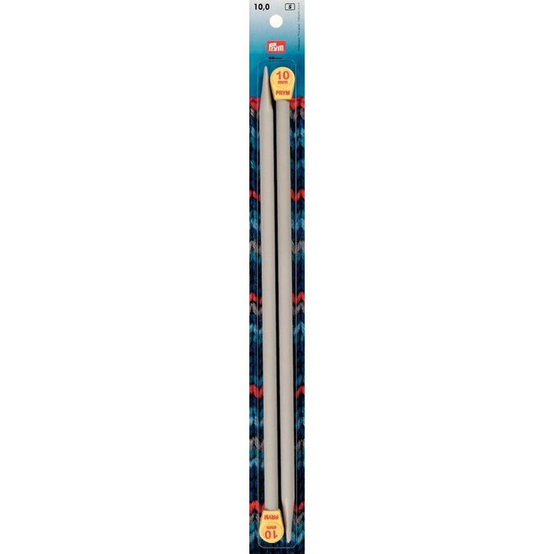 PRYM 10 mm 35 cm Aluminium Knitting Needles –  218221