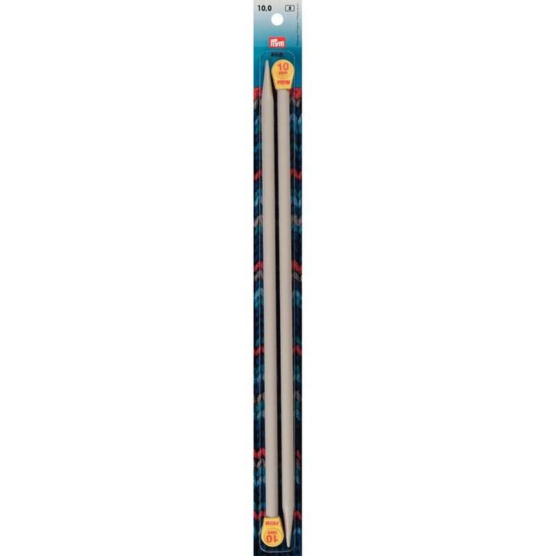 PRYM 10 mm 40 cm Aluminium Knitting Needles –  218232