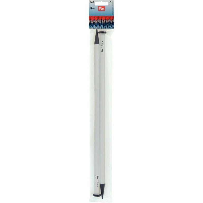 PRYM 12 mm 40 cm Plastic Knitting Needles –  218233