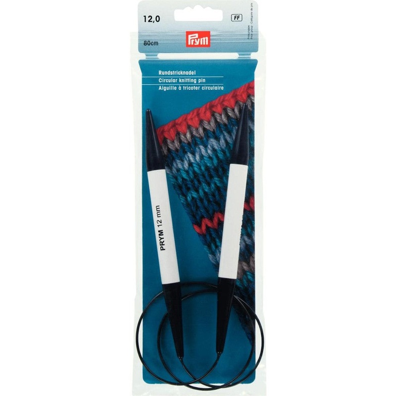 PRYM 12 mm 80 cm Plastic Circular Knitting Needle – 211314