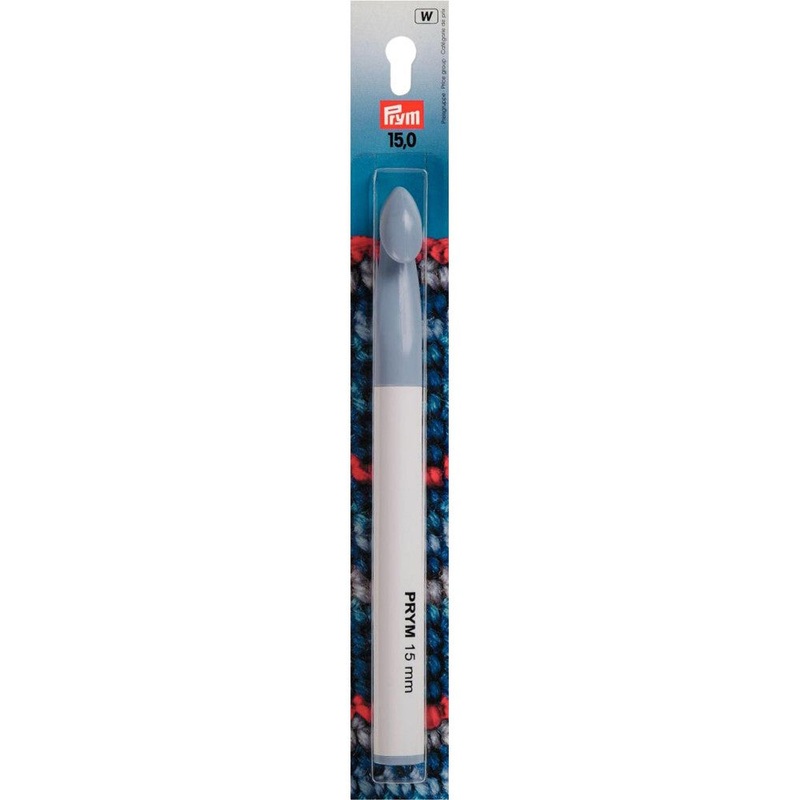 PRYM 15 mm 14 cm  Plastic Crochet Hook For Wool –  218506