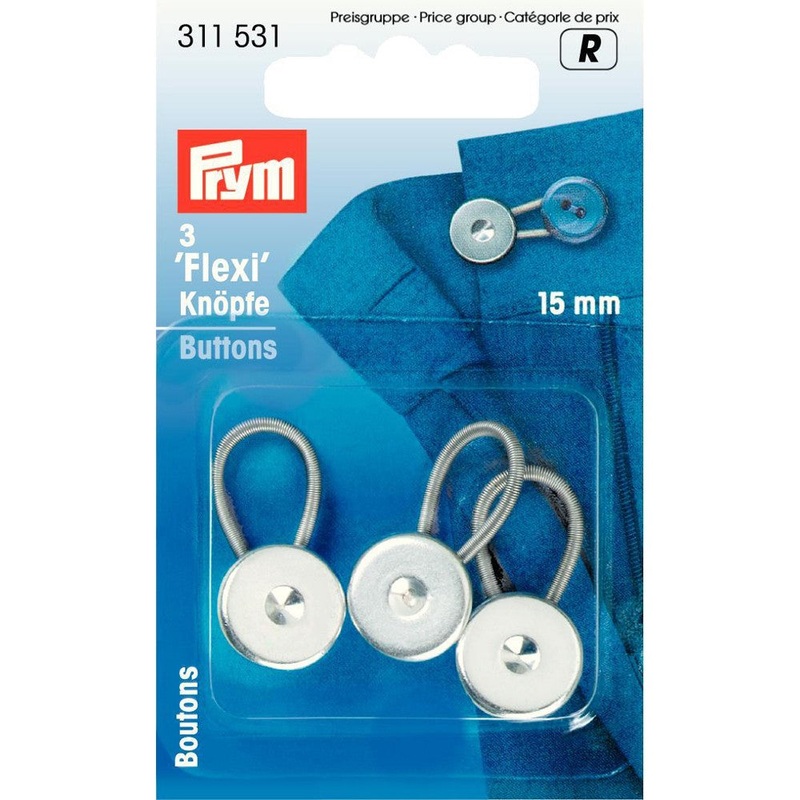 PRYM 15 mm Flexi Buttons – 311531