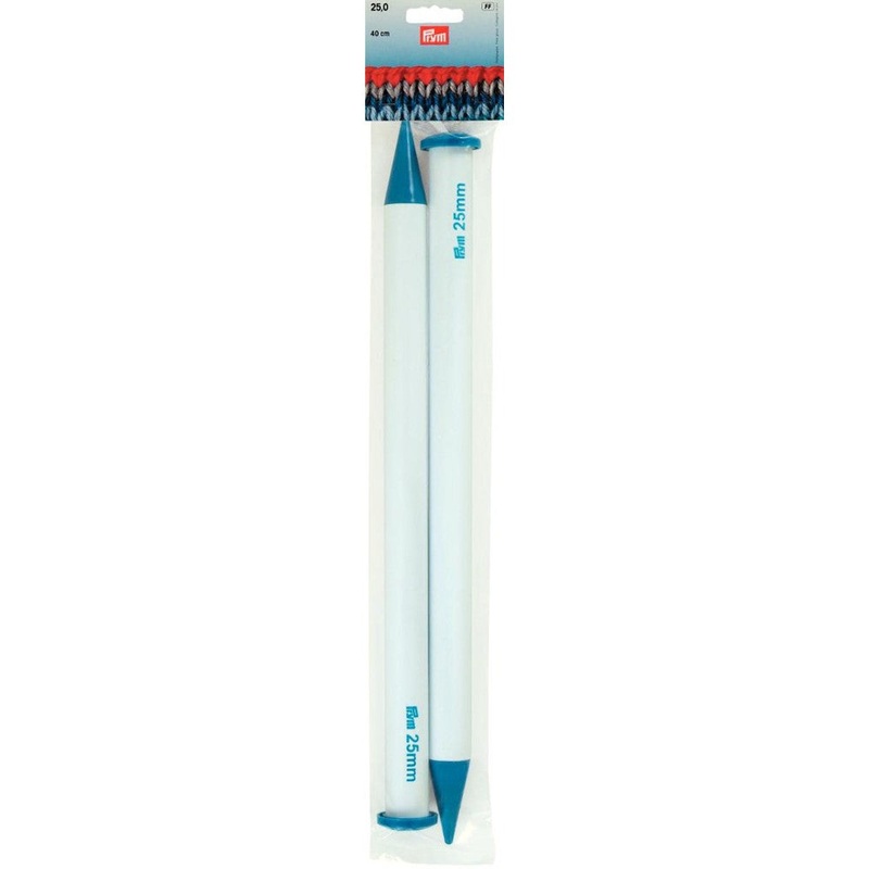 PRYM 25 mm 40 cm Plastic Knitting Needles –  218236