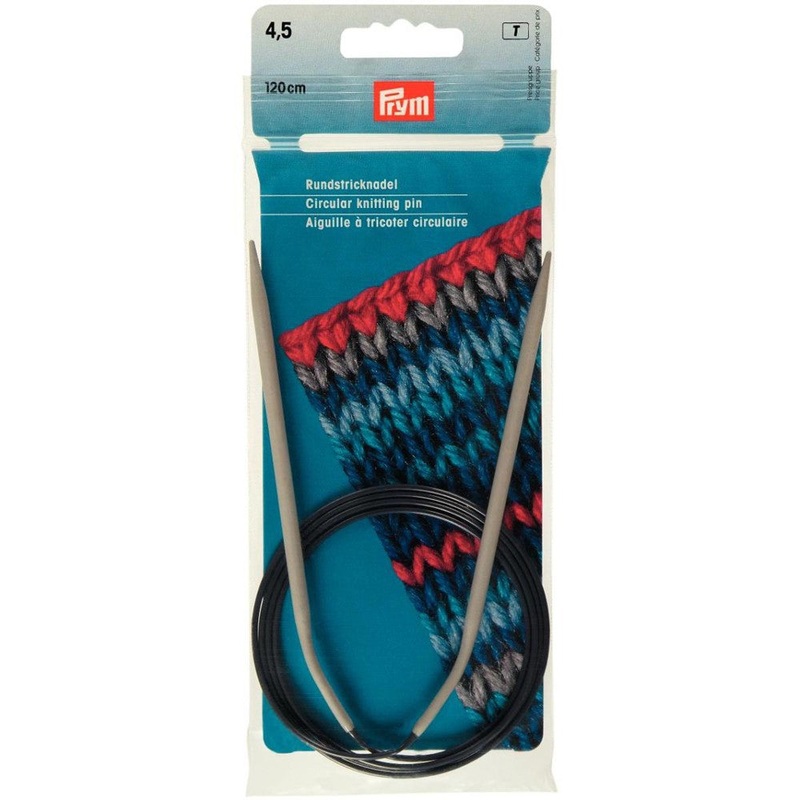 PRYM 4.5 mm 120 cm Aluminium Circular Knitting Needle – 211283