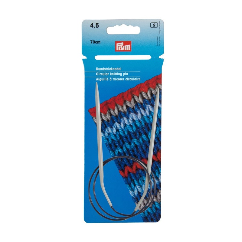 PRYM 4.5 mm 70 cm Aluminium Circular Knitting Needle – 211278