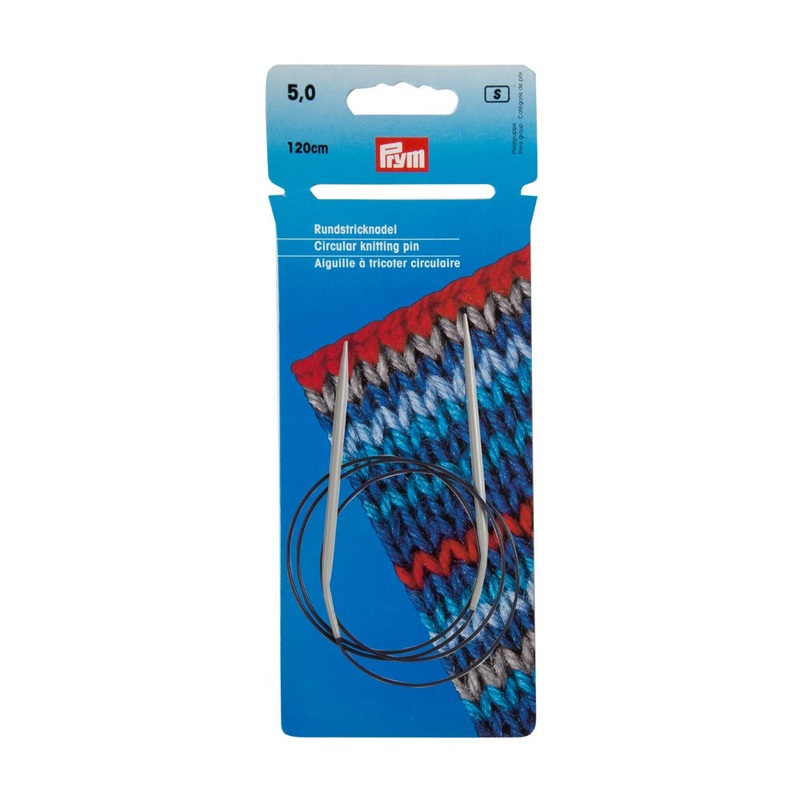 PRYM 5 mm 120 cm Aluminium Circular Knitting Needle – 211298