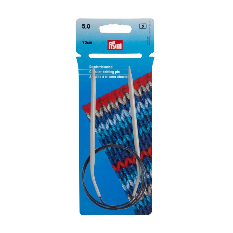 PRYM 5 mm 70 cm Aluminium Circular Knitting Needle – 211293