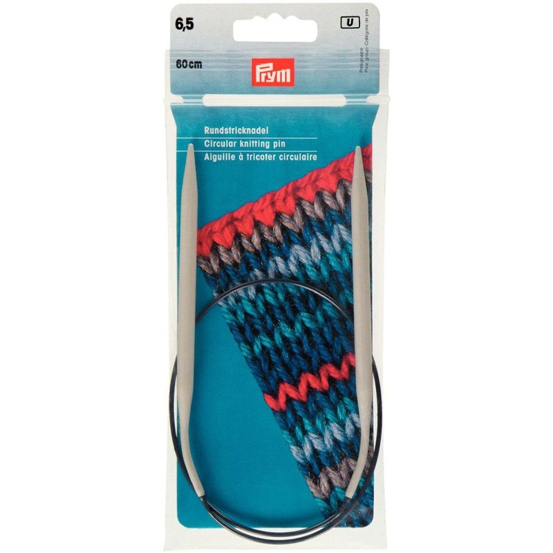 PRYM 6.5 mm 60 cm Aluminium Circular Knitting Needle – 211374