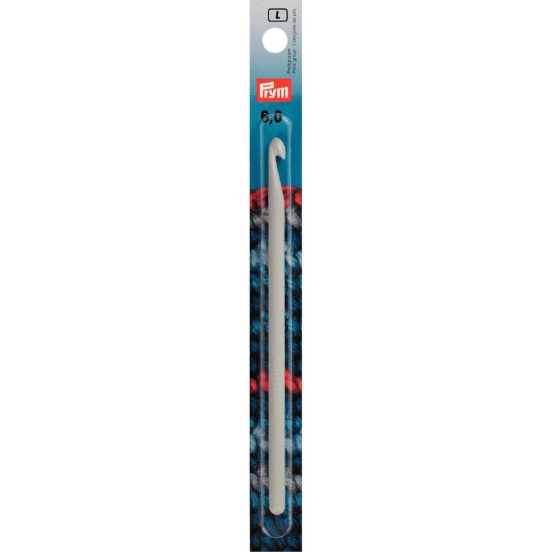 PRYM 6 mm 14 cm Plastic Crochet Hook For Wool –  218499