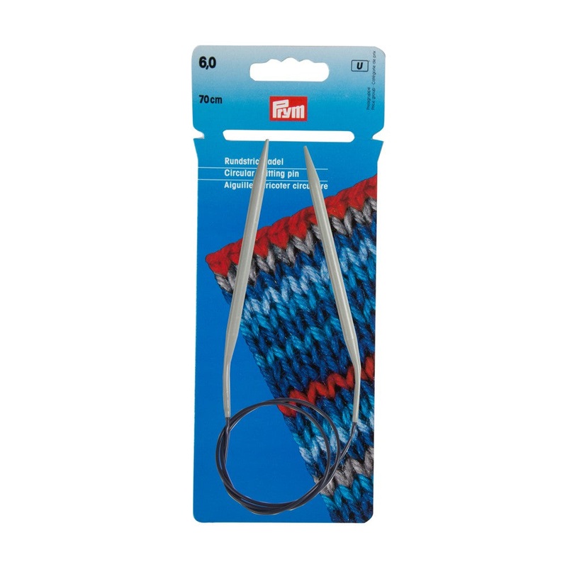 PRYM 6 mm 70 cm Aluminium Circular Knitting Needle – 211308