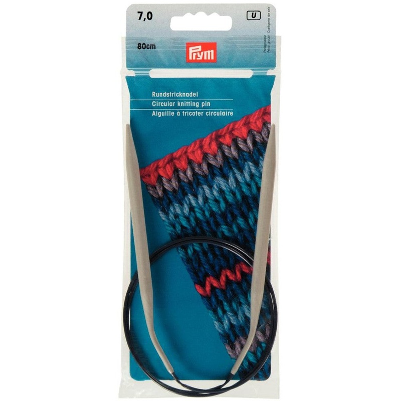 PRYM 7 mm 80 cm Aluminium Circular Knitting Needle – 211387