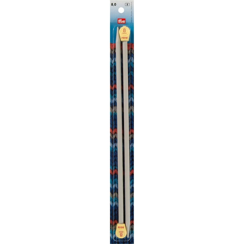 PRYM 8 mm 35 cm Aluminium Knitting Needles –  218219