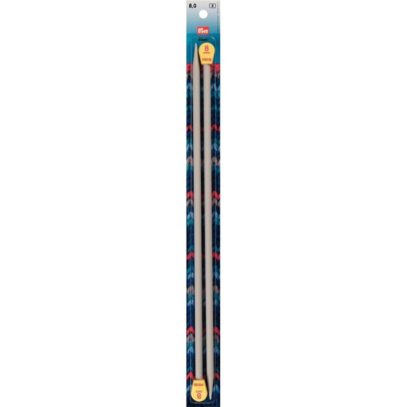 PRYM 8 mm 40 cm Aluminium Knitting Needles –  218230