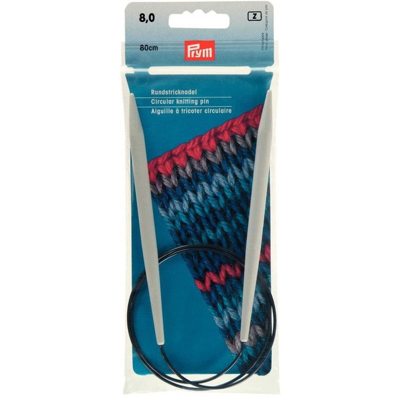 PRYM 8 mm 80 cm Aluminium Circular Knitting Needle – 211352