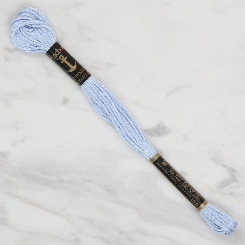 Anchor Stranded Mouline Embroidery Thread, 8m, Blue – 0120
