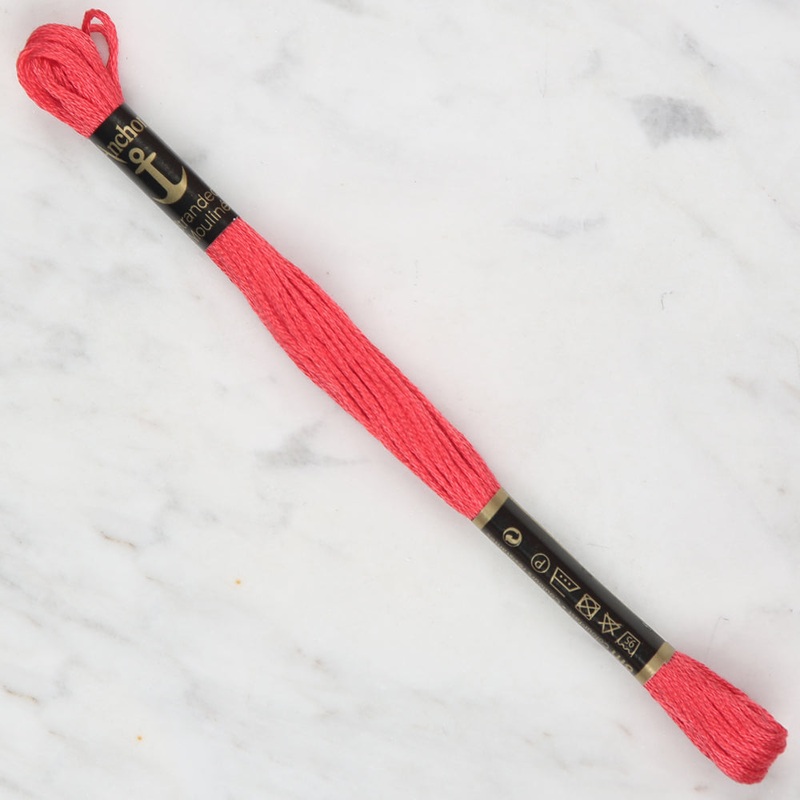 Anchor Stranded Mouline Embroidery Thread, 8m, Pink – 0035