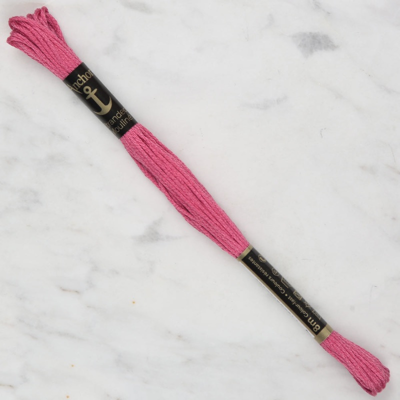 Anchor Stranded Mouline Embroidery Thread, 8m, Pink – 0057