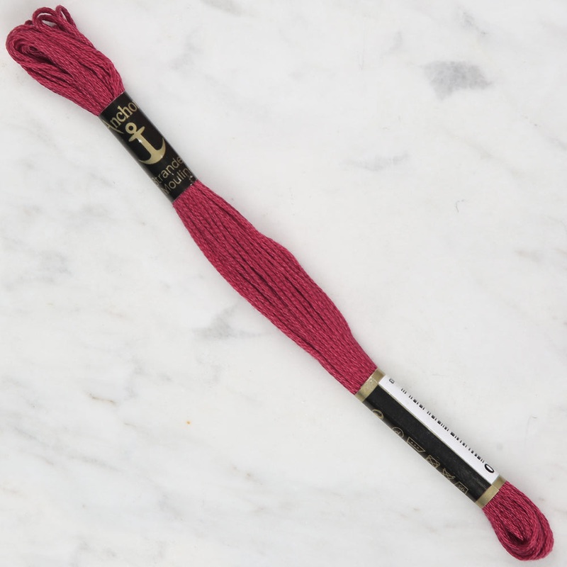 Anchor Stranded Mouline Embroidery Thread, 8m, Pink – 0059