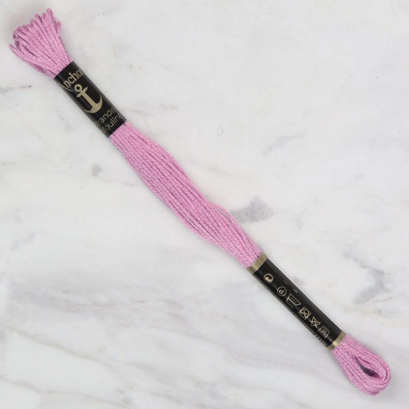 Anchor Stranded Mouline Embroidery Thread, 8m, Pink – 0066