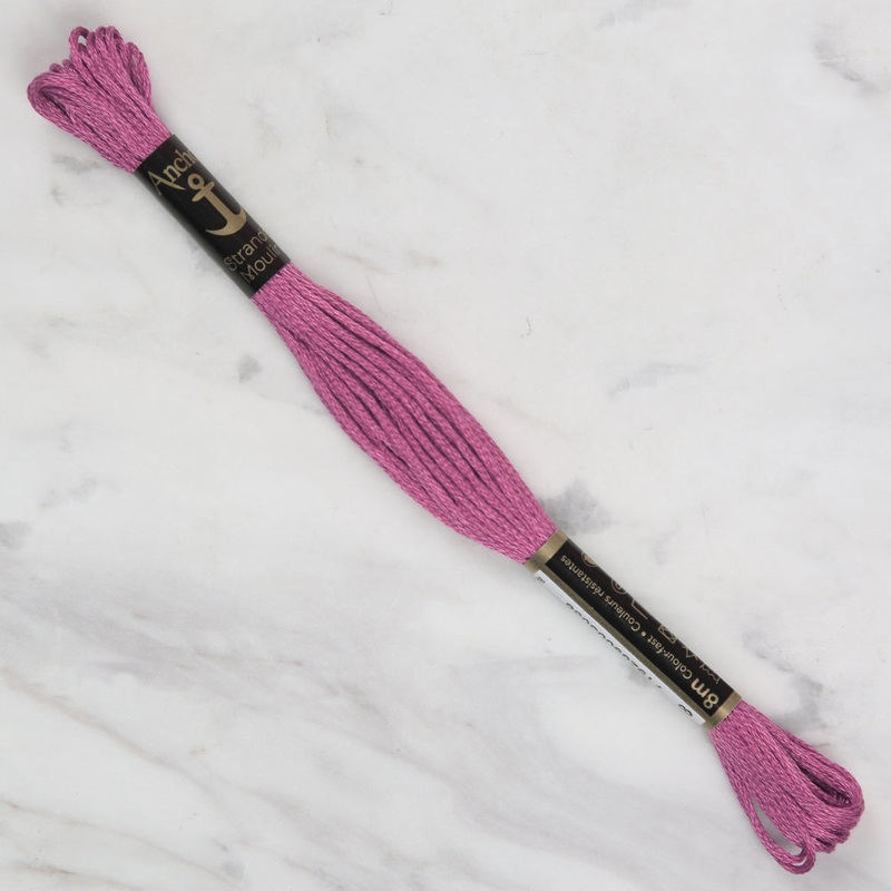 Anchor Stranded Mouline Embroidery Thread, 8m, Purple – 0068