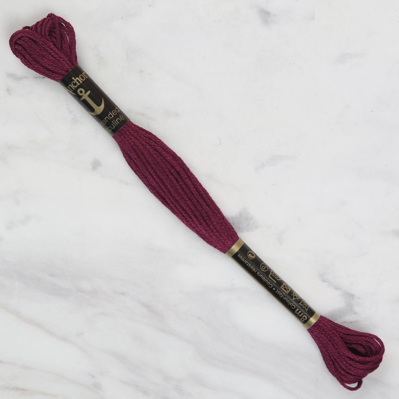 Anchor Stranded Mouline Embroidery Thread, 8m, Purple – 0070