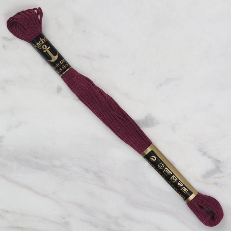 Anchor Stranded Mouline Embroidery Thread, 8m, Purple – 0072