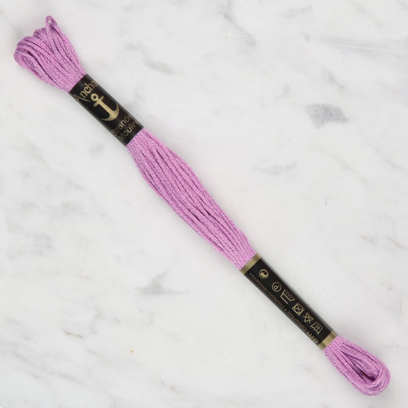 Anchor Stranded Mouline Embroidery Thread, 8m, Purple – 0086