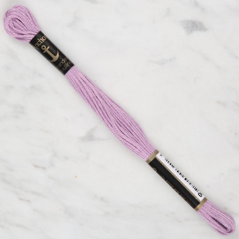 Anchor Stranded Mouline Embroidery Thread, 8m, Purple – 0090