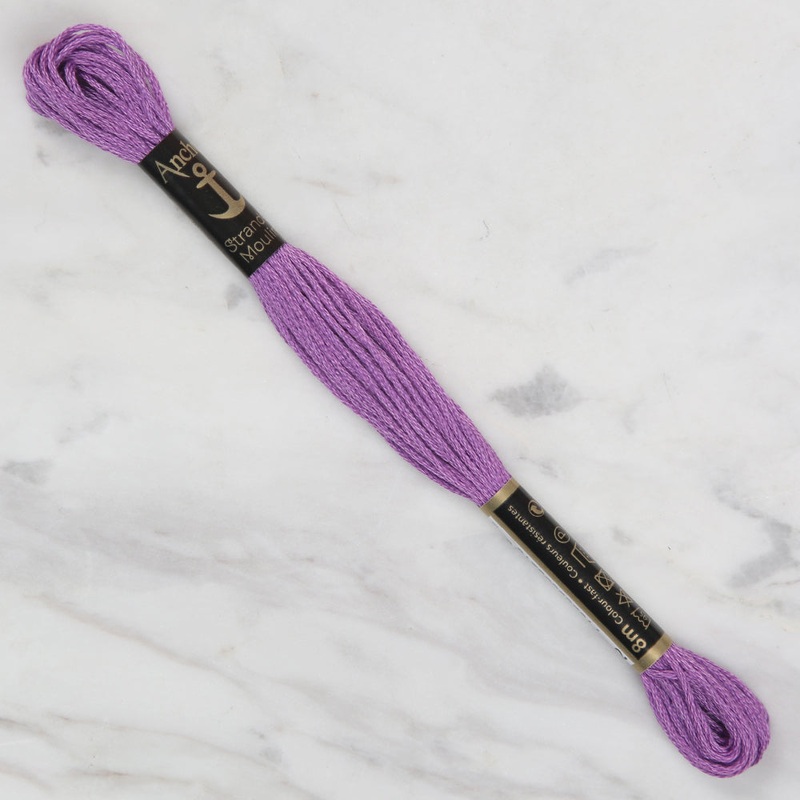 Anchor Stranded Mouline Embroidery Thread, 8m, Purple – 0092