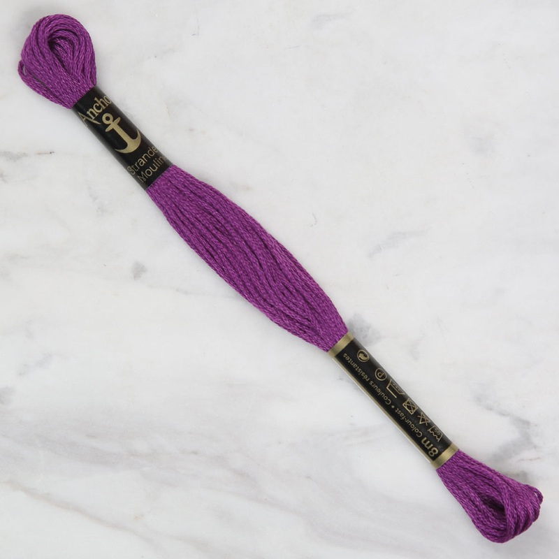 Anchor Stranded Mouline Embroidery Thread, 8m, Purple – 0094