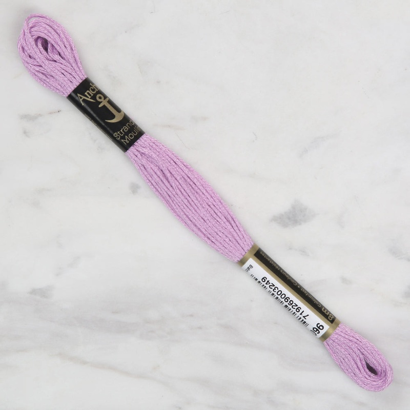 Anchor Stranded Mouline Embroidery Thread, 8m, Purple – 0096