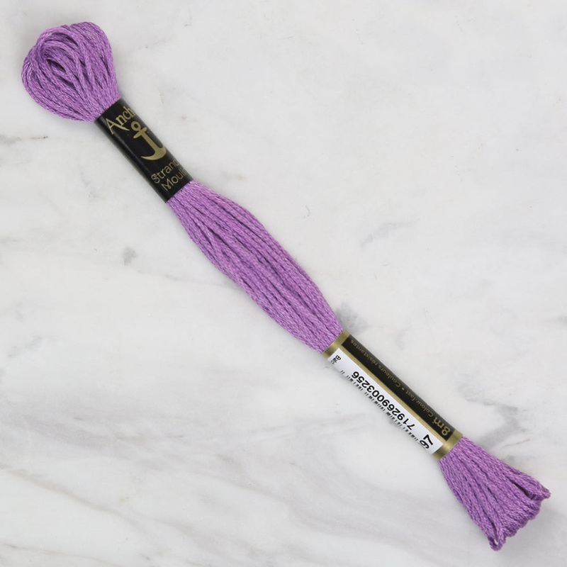 Anchor Stranded Mouline Embroidery Thread, 8m, Purple – 0097