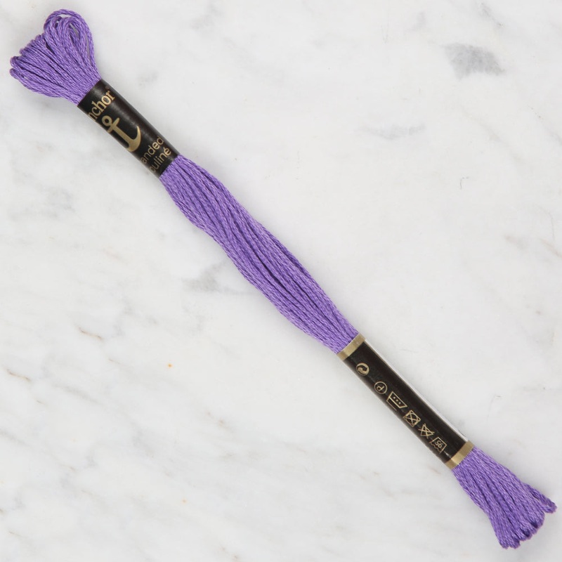 Anchor Stranded Mouline Embroidery Thread, 8m, Purple – 0110