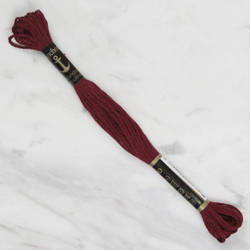 Anchor Stranded Mouline Embroidery Thread, 8m, Red – 0045