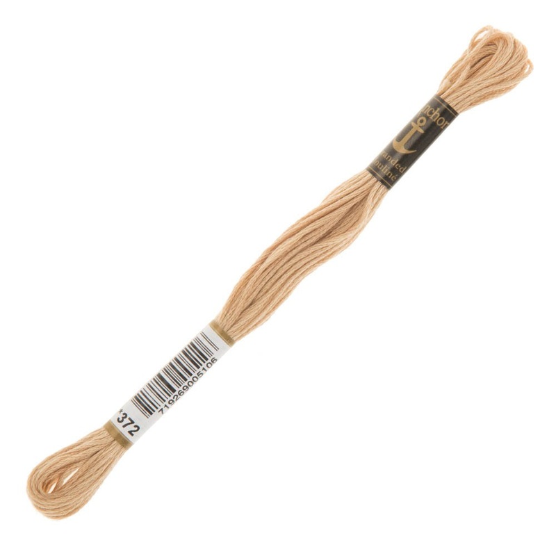 Anchor Stranded Mouline Embroidery Thread, 8m, Beige – 0372