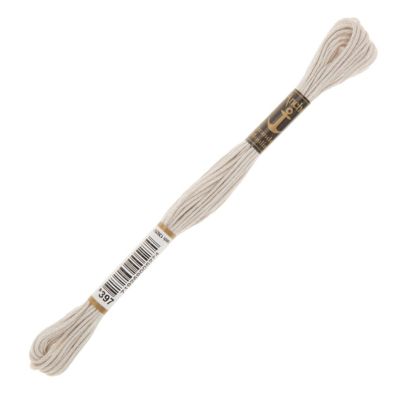 Anchor Stranded Mouline Embroidery Thread, 8m, Beige – 0397