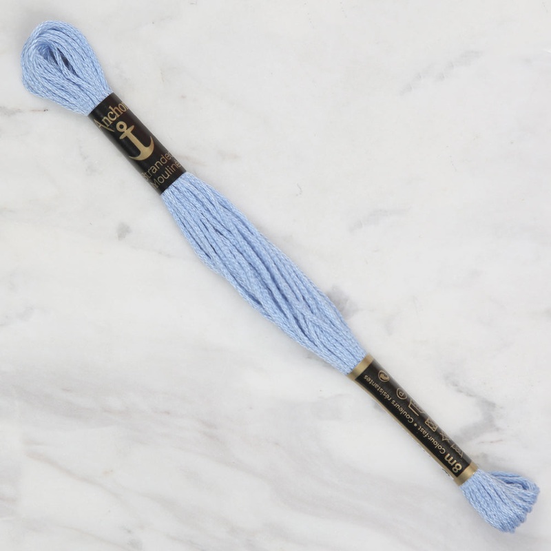 Anchor Stranded Mouline Embroidery Thread, 8m, Blue – 0129