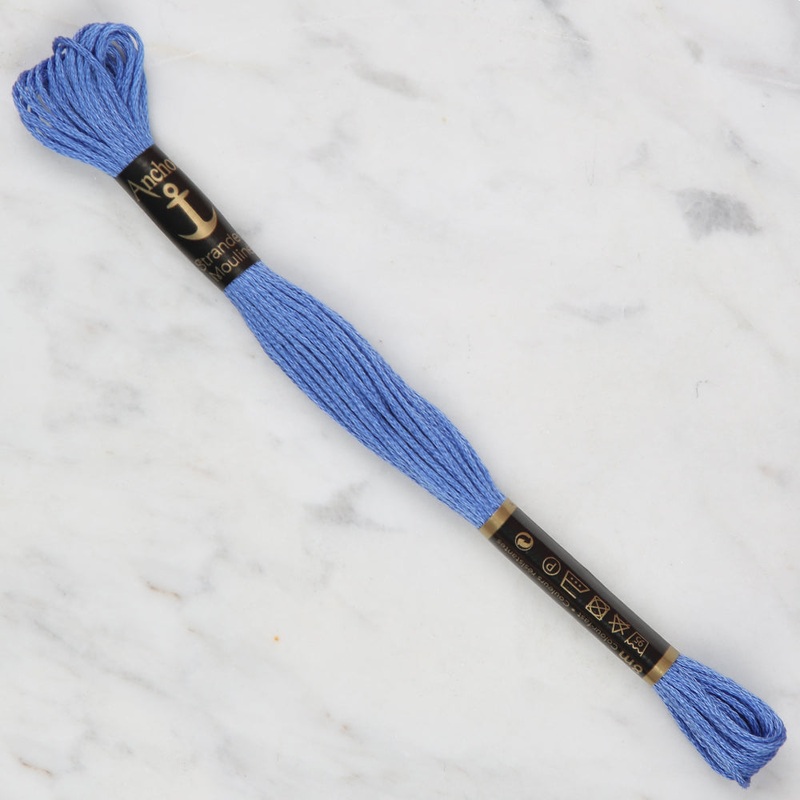 Anchor Stranded Mouline Embroidery Thread, 8m, Blue – 0131