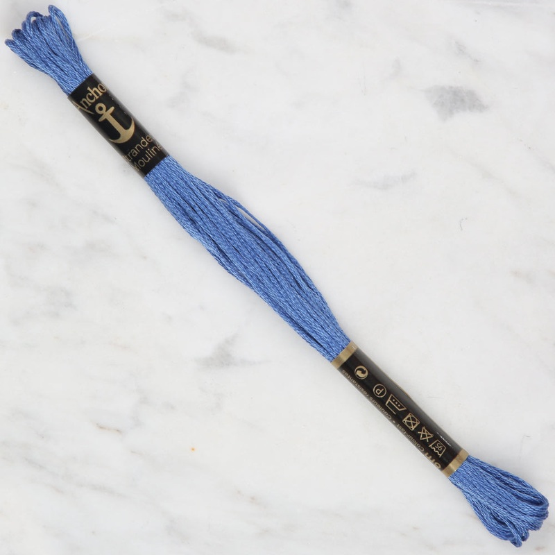 Anchor Stranded Mouline Embroidery Thread, 8m, Blue – 0137